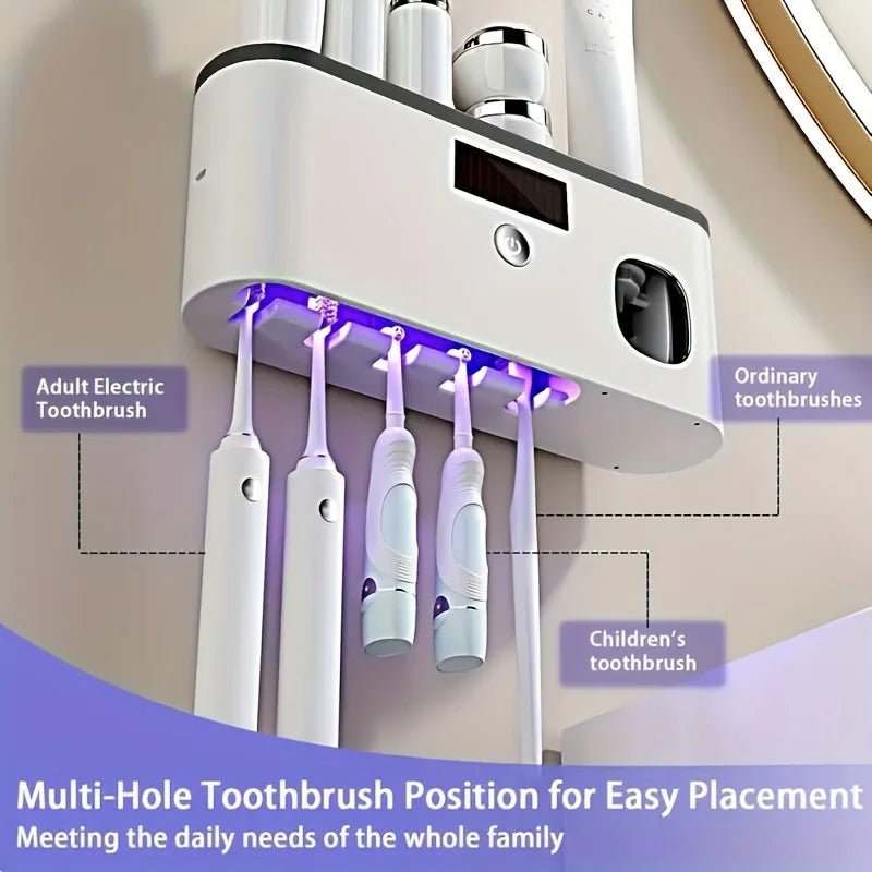 Modern Mounted Toothbrush Organizer - Smoothy Home