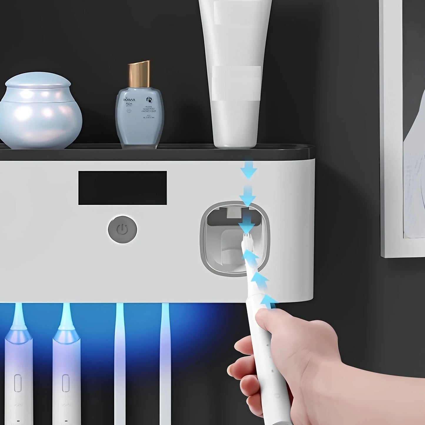 Modern Mounted Toothbrush Organizer - Smoothy Home