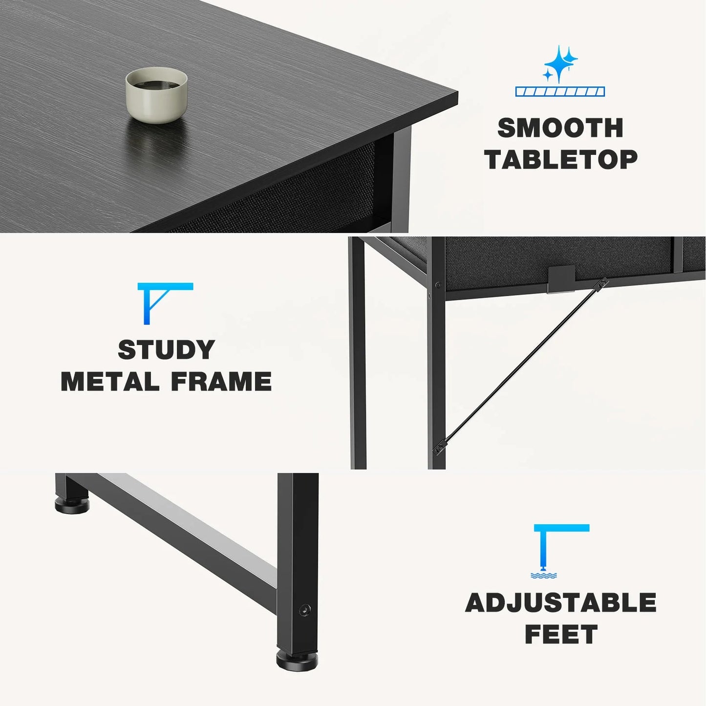 Modern Office Computer Desk - Smoothy Home