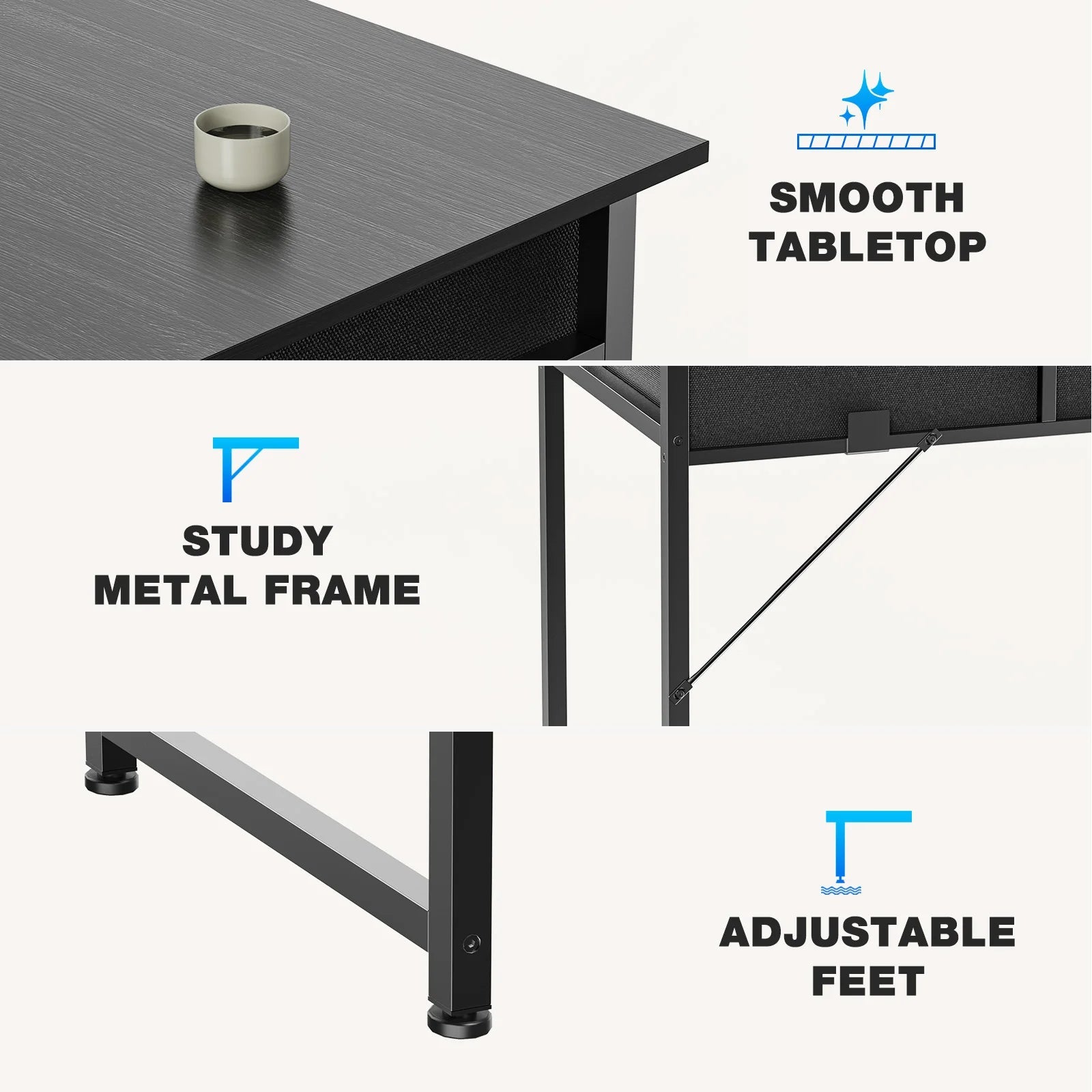 Modern Office Computer Desk - Smoothy Home