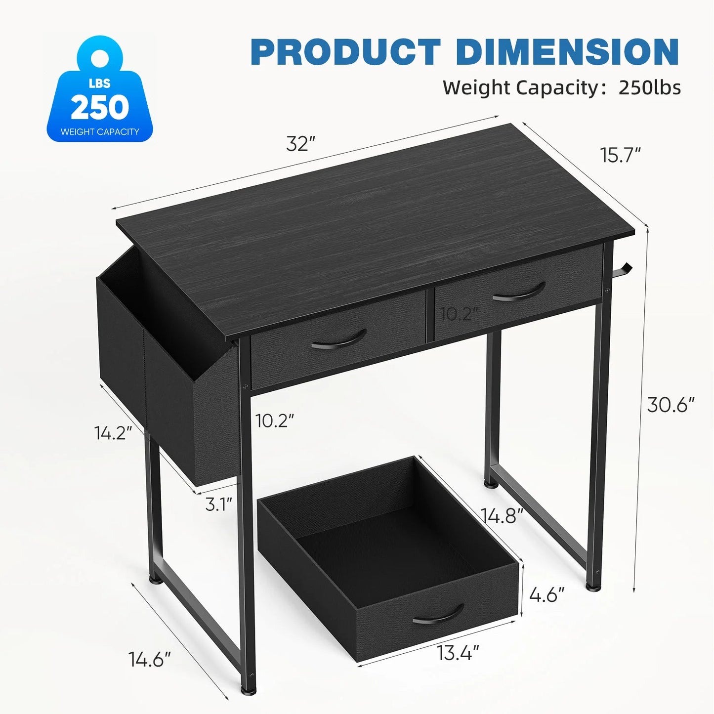 Modern Office Computer Desk - Smoothy Home