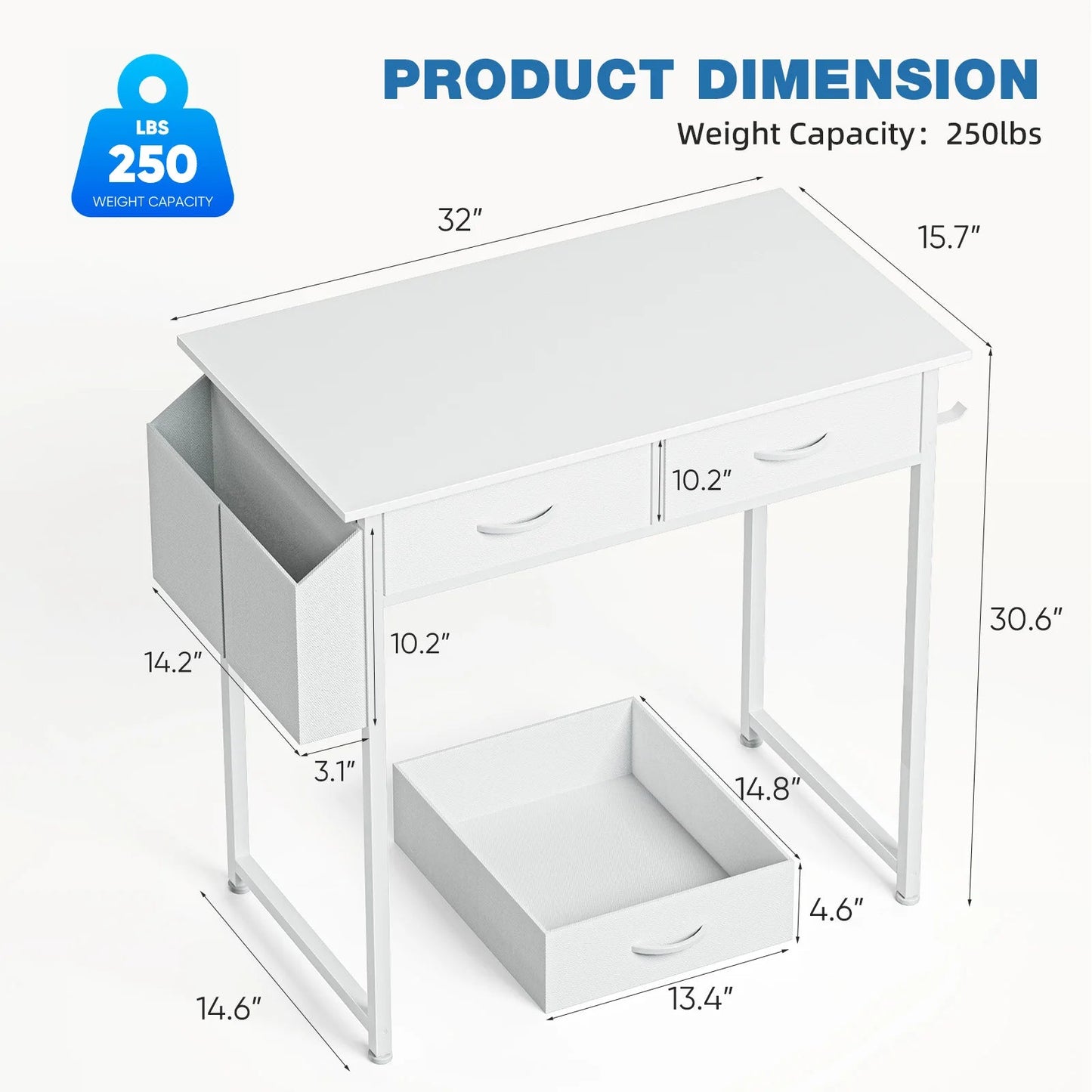 Modern Office Computer Desk - Smoothy Home