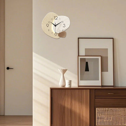 Modern Simple Wall Clock, Silent Quartz Clock, Bedroom Clock Living Room Sofa Background Decoration Wall Clock, No Battery - Smoothy Home