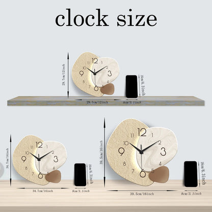 Modern Simple Wall Clock, Silent Quartz Clock, Bedroom Clock Living Room Sofa Background Decoration Wall Clock, No Battery - Smoothy Home