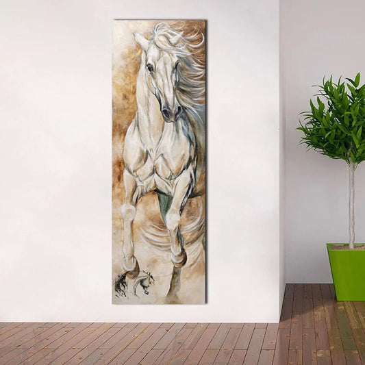 Modern Vertical Canvas Art Horse Painting Paintings on the Wall Home Vintage Decor Canvas Posters Prints Pictures - Smoothy Home