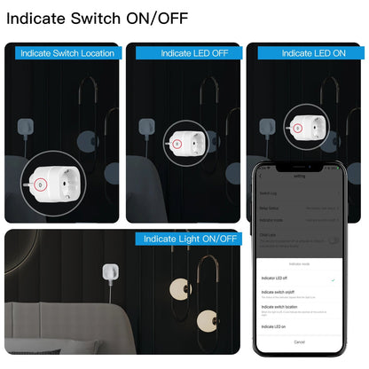 Moes ZigBee Tuya Socket Power Plug 16A Smart APP Wireless Socket Outlet Functional Energy Monitor Timer Alexa Google EU - Smoothy Home