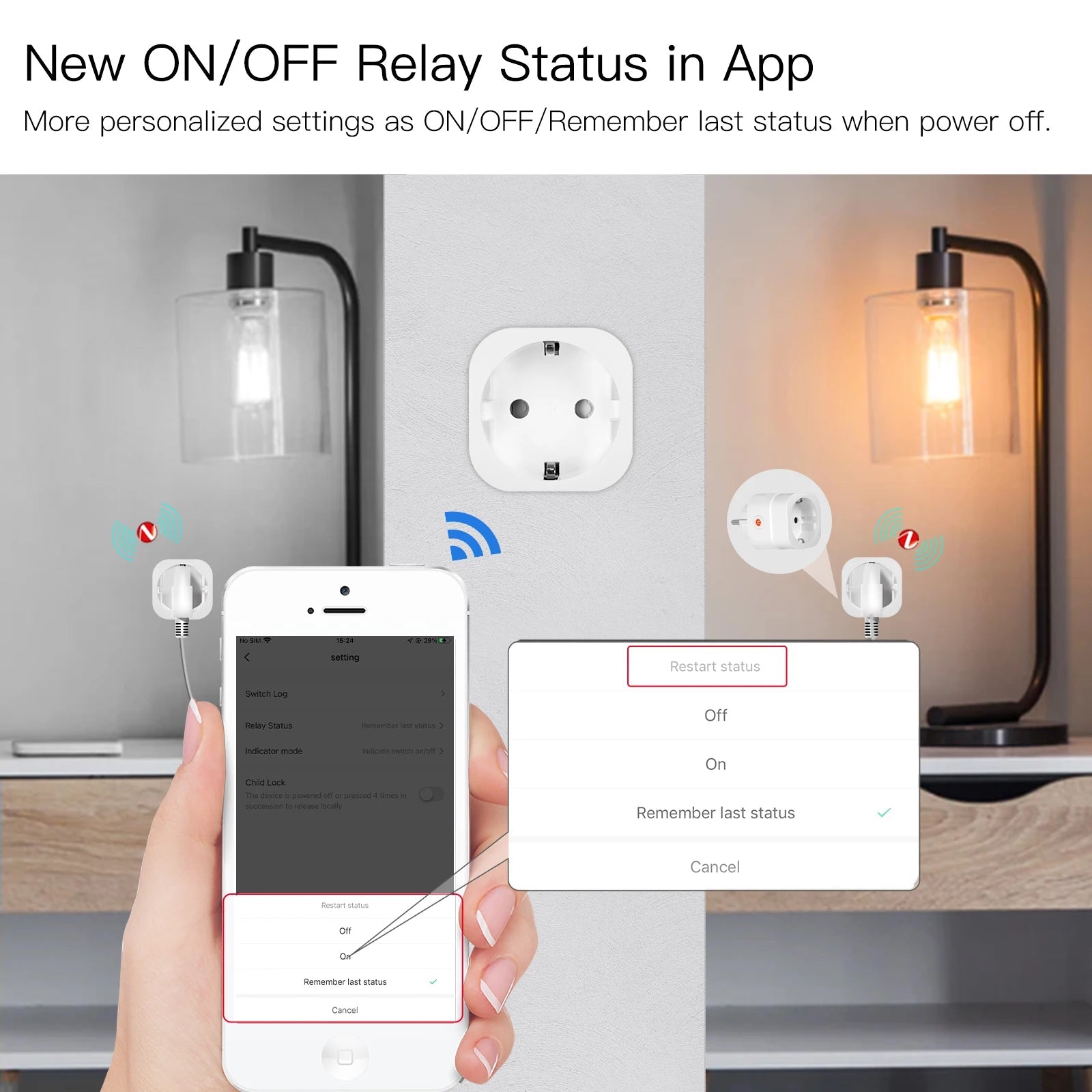 Moes ZigBee Tuya Socket Power Plug 16A Smart APP Wireless Socket Outlet Functional Energy Monitor Timer Alexa Google EU - Smoothy Home