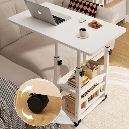 Movable Lifting Bedside Table Multifunctional Wheeled Movable Lifting Table For Bedroom Home Student Dormitory Desk Side Table - Smoothy Home