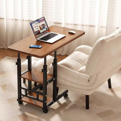 Movable Lifting Bedside Table Multifunctional Wheeled Movable Lifting Table For Bedroom Home Student Dormitory Desk Side Table - Smoothy Home