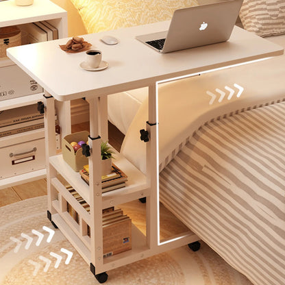 Movable Lifting Bedside Table Multifunctional Wheeled Movable Lifting Table For Bedroom Home Student Dormitory Desk Side Table - Smoothy Home