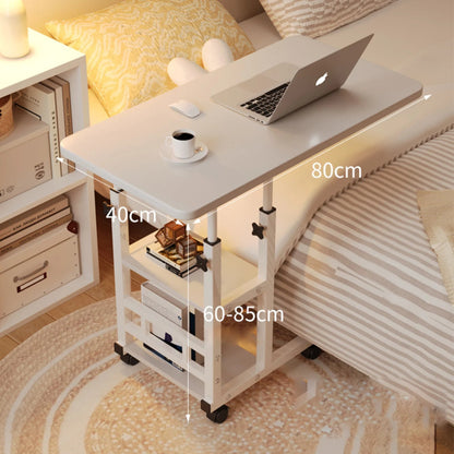 Movable Lifting Bedside Table Multifunctional Wheeled Movable Lifting Table For Bedroom Home Student Dormitory Desk Side Table - Smoothy Home