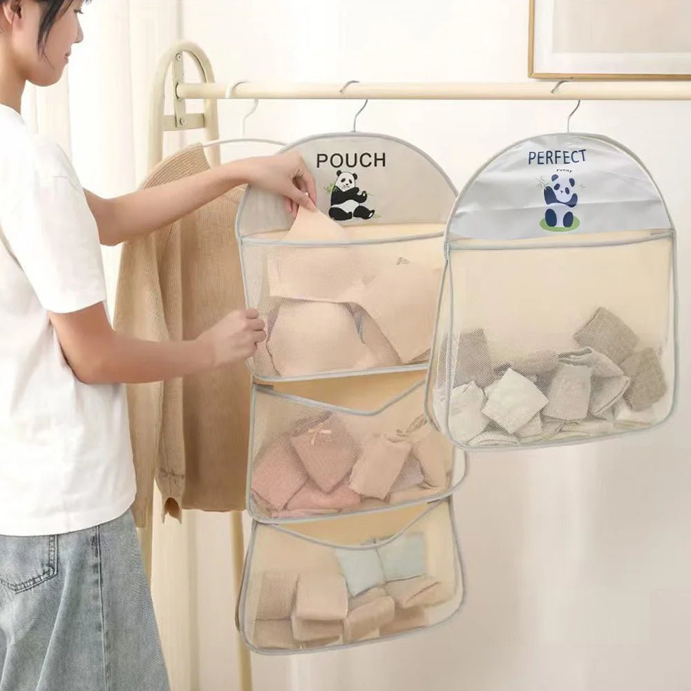 Multi functional storage hanging bag, multi-layer storage hanging bag for convenient storage of underwear and socks, essential f - Smoothy Home