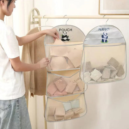 Multi functional storage hanging bag, multi-layer storage hanging bag for convenient storage of underwear and socks, essential f - Smoothy Home