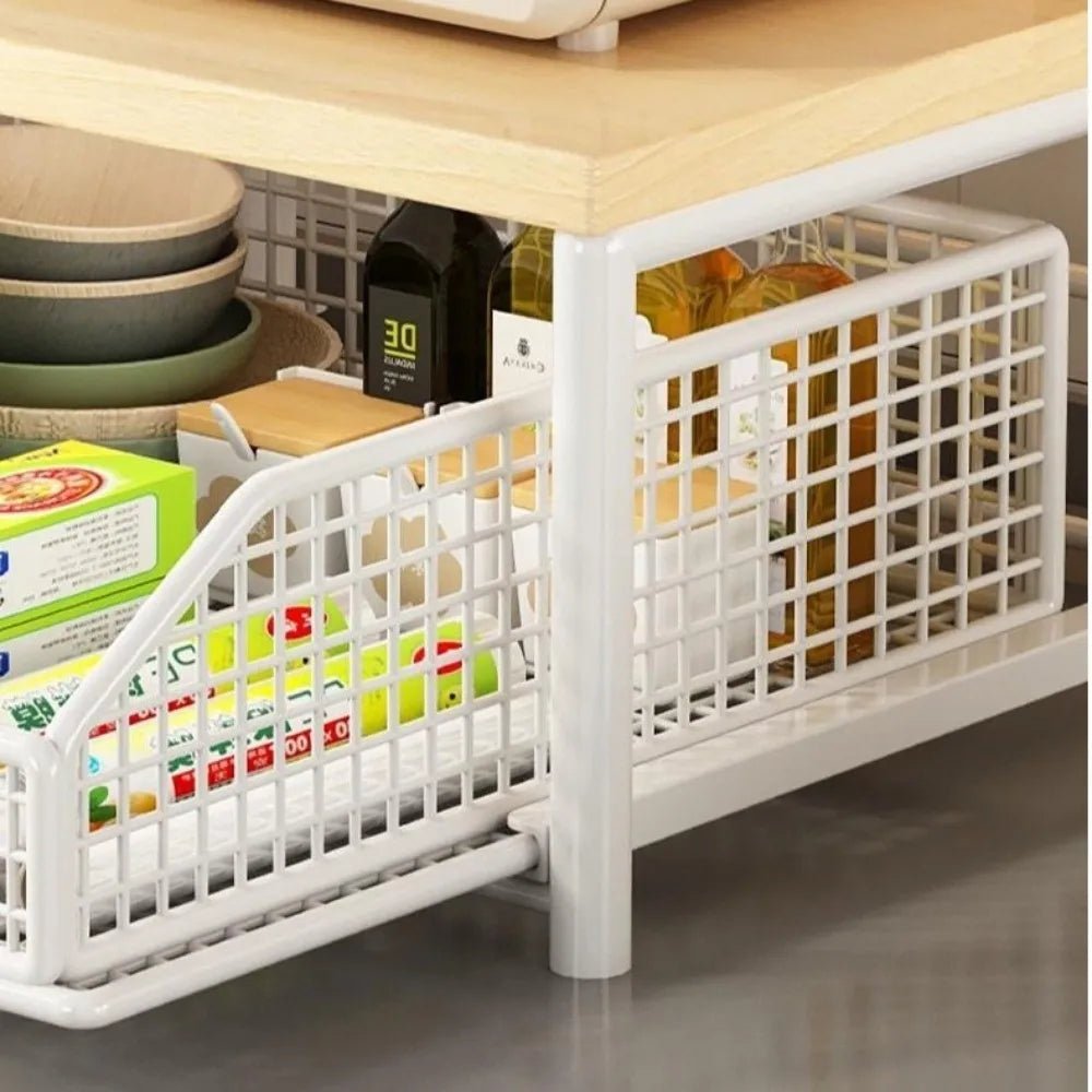 Multi-Functional With Drawers Microwave Stand Space Saving Countertop Storage Multi-Appliance Rack Microwave Rack Toaster Oven - Smoothy Home