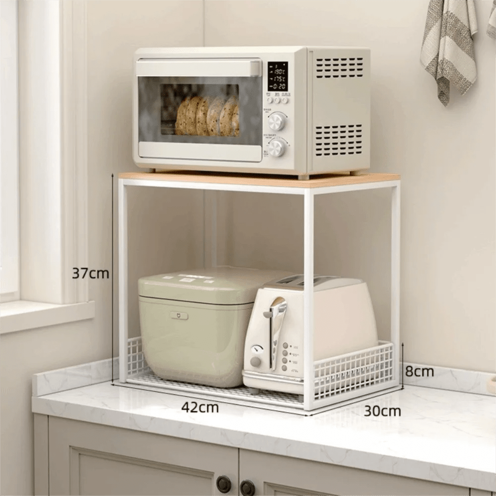 Multi-Functional With Drawers Microwave Stand Space Saving Countertop Storage Multi-Appliance Rack Microwave Rack Toaster Oven - Smoothy Home