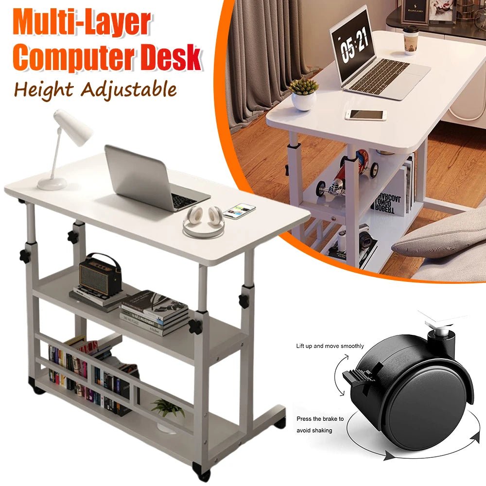 Multi-Layer Adjustable Standing Work Desk - Smoothy Home