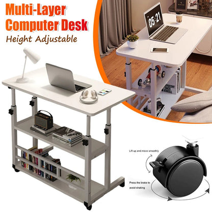 Multi-Layer Adjustable Standing Work Desk - Smoothy Home