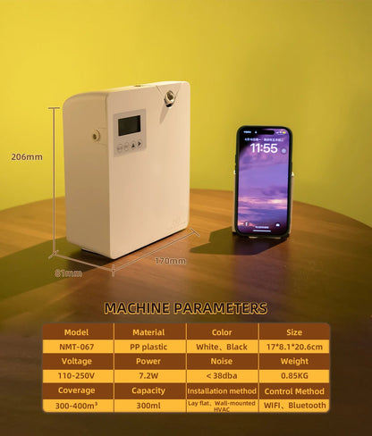 NAMSTE Aroma Diffuser WIFI Electric Aromatic Oasis Bluetooth Room Fragrance Air Freshener Essential Oils Purifiers 400m³ - Smoothy Home