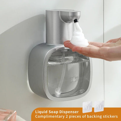New Wall Mounted Automatic Soap Dispenser Foam Smart Hand Washing Machine 500ml Liquid Rechargeable Bathroom Induction Sensor - Smoothy Home