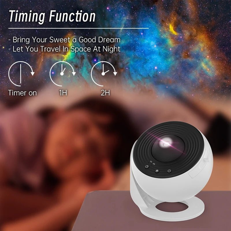 Night Light Galaxy Projector Starry Sky Projector 360° Rotate Planetarium Lamp For Kids Bedroom Valentines Day Gift Wedding Deco - Smoothy Home