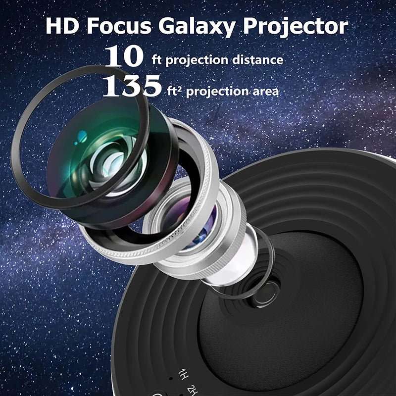 Night Light Galaxy Projector Starry Sky Projector 360° Rotate Planetarium Lamp For Kids Bedroom Valentines Day Gift Wedding Deco - Smoothy Home