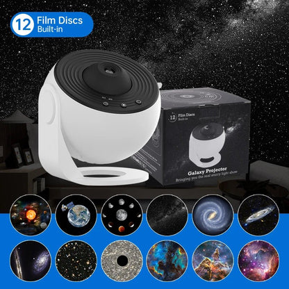 Night Light Galaxy Projector Starry Sky Projector 360° Rotate Planetarium Lamp For Kids Bedroom Valentines Day Gift Wedding Deco - Smoothy Home