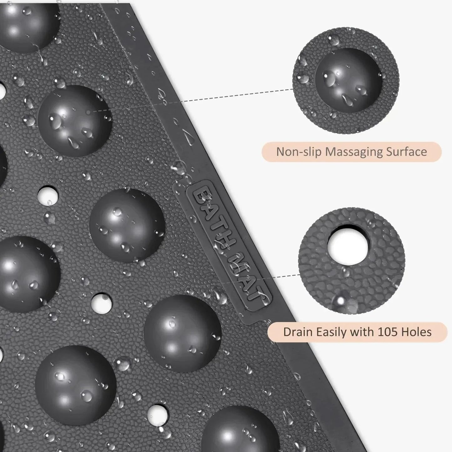 Non-Slip Shower Bath Mat - Smoothy Home