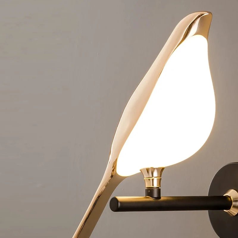Nordic Golden Bird LED Wall Lights Parlor Bar Creative Wall Lamps Novelty Sconces Bedroom Bedside Lamp Living Room Decoration - Smoothy Home