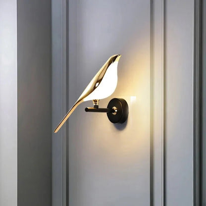 Nordic Golden Bird LED Wall Lights Parlor Bar Creative Wall Lamps Novelty Sconces Bedroom Bedside Lamp Living Room Decoration - Smoothy Home