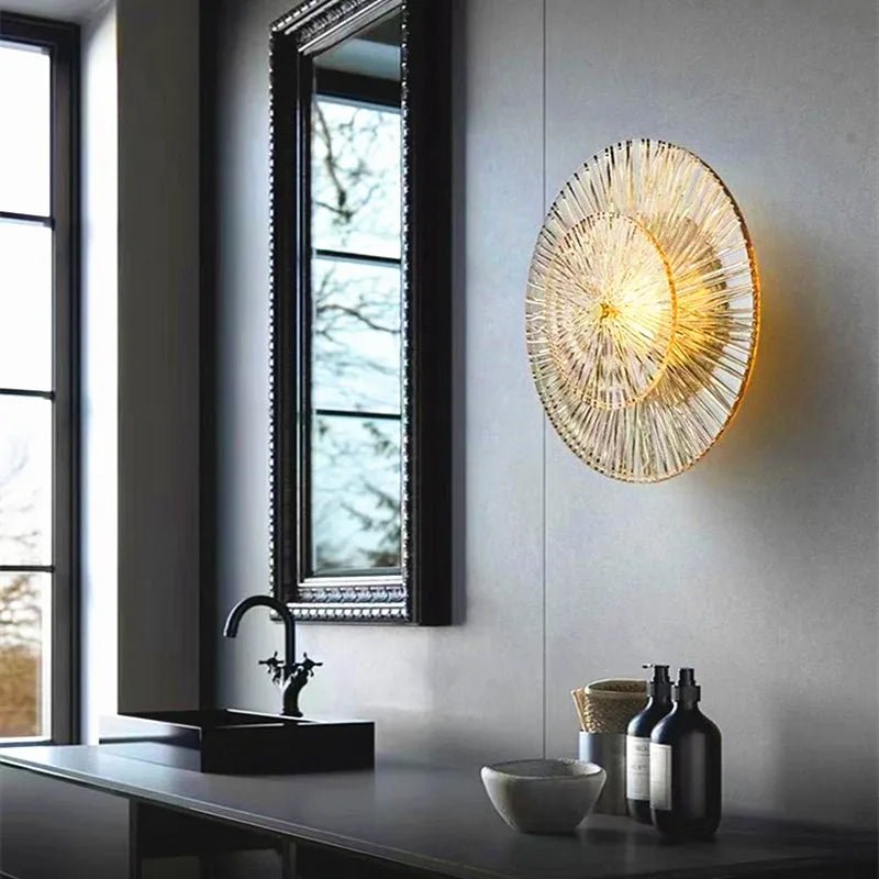 Nordic light luxury modern minimalist living room background wall lamp staircase corridor hotel bedroom bedside lamp - Smoothy Home