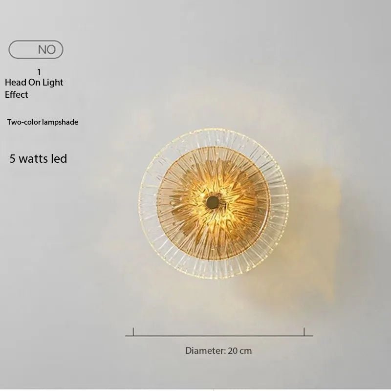 Nordic light luxury modern minimalist living room background wall lamp staircase corridor hotel bedroom bedside lamp - Smoothy Home