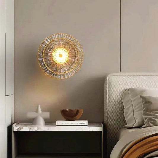 Nordic light luxury modern minimalist living room background wall lamp staircase corridor hotel bedroom bedside lamp - Smoothy Home