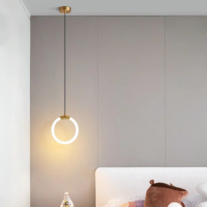 Nordic Luxury LED Restaurant Ceiling Pendant Lights Dining Room Chandelier Fixtures Decor Bar Bedroom Bedside Hanging Lamp Gold - Smoothy Home