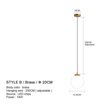 Nordic Luxury LED Restaurant Ceiling Pendant Lights Dining Room Chandelier Fixtures Decor Bar Bedroom Bedside Hanging Lamp Gold - Smoothy Home