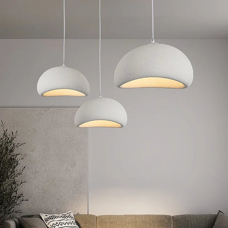 Nordic Minimalist Wabi-Sabi E27 LED Pendant Lights Modern Ceiling Chandelier For Dining Room Bedroom Bar Loft Home Hanging Lamp - Smoothy Home