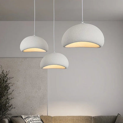 Nordic Minimalist Wabi-Sabi E27 LED Pendant Lights Modern Ceiling Chandelier For Dining Room Bedroom Bar Loft Home Hanging Lamp - Smoothy Home