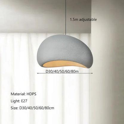 Nordic Minimalist Wabi-Sabi E27 LED Pendant Lights Modern Ceiling Chandelier For Dining Room Bedroom Bar Loft Home Hanging Lamp - Smoothy Home