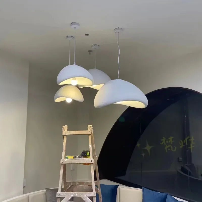 Nordic Minimalist Wabi-Sabi E27 LED Pendant Lights Modern Ceiling Chandelier For Dining Room Bedroom Bar Loft Home Hanging Lamp - Smoothy Home