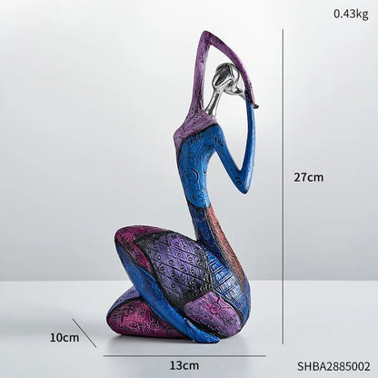 Nordic Style Creative Abstract Home Decoration Figure Sculpture Living Room Modern Art Figurine Desk Decoration Christmas Gifts - Smoothy Home