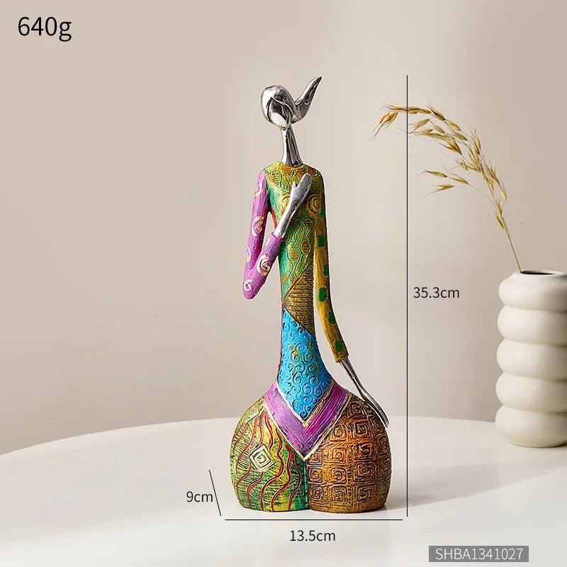 Nordic Style Creative Abstract Home Decoration Figure Sculpture Living Room Modern Art Figurine Desk Decoration Christmas Gifts - Smoothy Home
