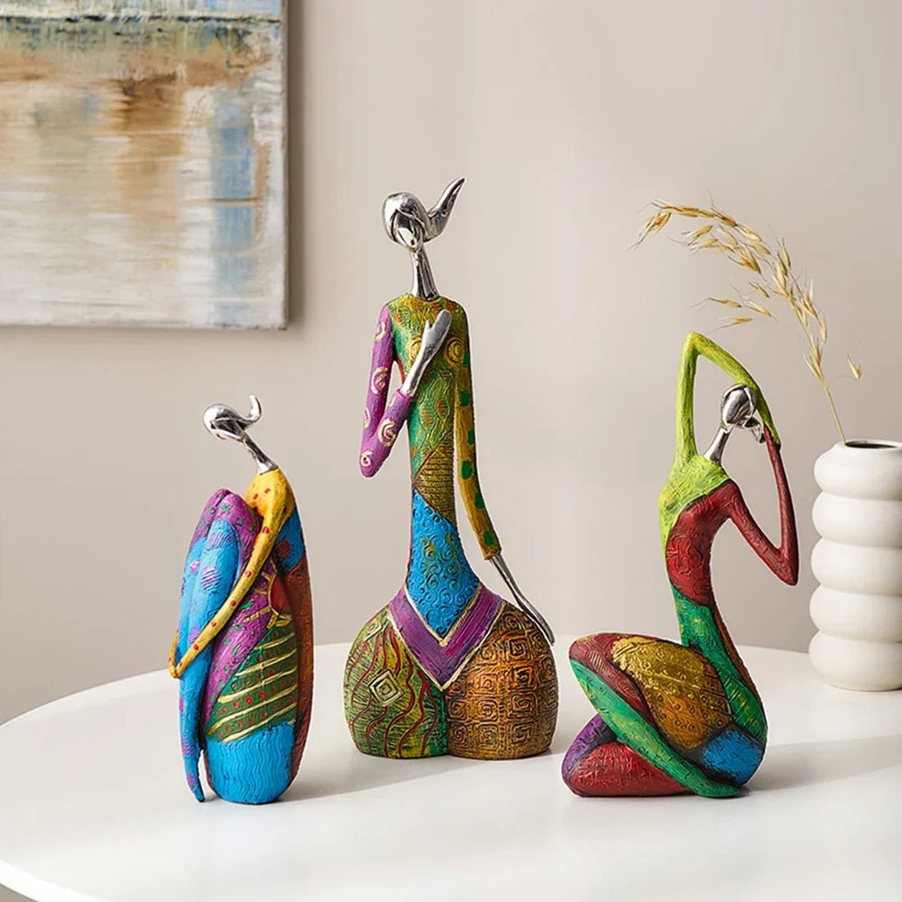 Nordic Style Creative Abstract Home Decoration Figure Sculpture Living Room Modern Art Figurine Desk Decoration Christmas Gifts - Smoothy Home
