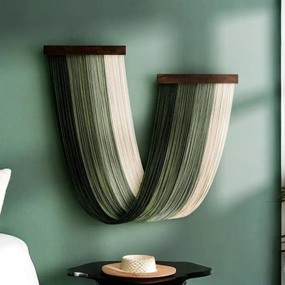 Nordic style Wall Hanging Boho Decor Tassel Hand-Woven Curtain Tapestry Hand-Woven Curtain Tapestry Wall Hanging Pratical - Smoothy Home