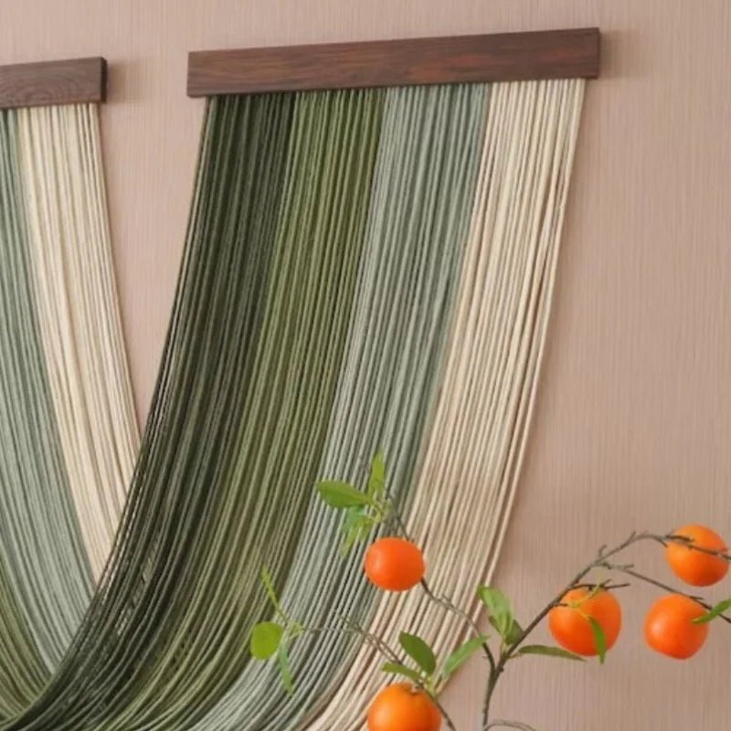 Nordic style Wall Hanging Boho Decor Tassel Hand-Woven Curtain Tapestry Hand-Woven Curtain Tapestry Wall Hanging Pratical - Smoothy Home