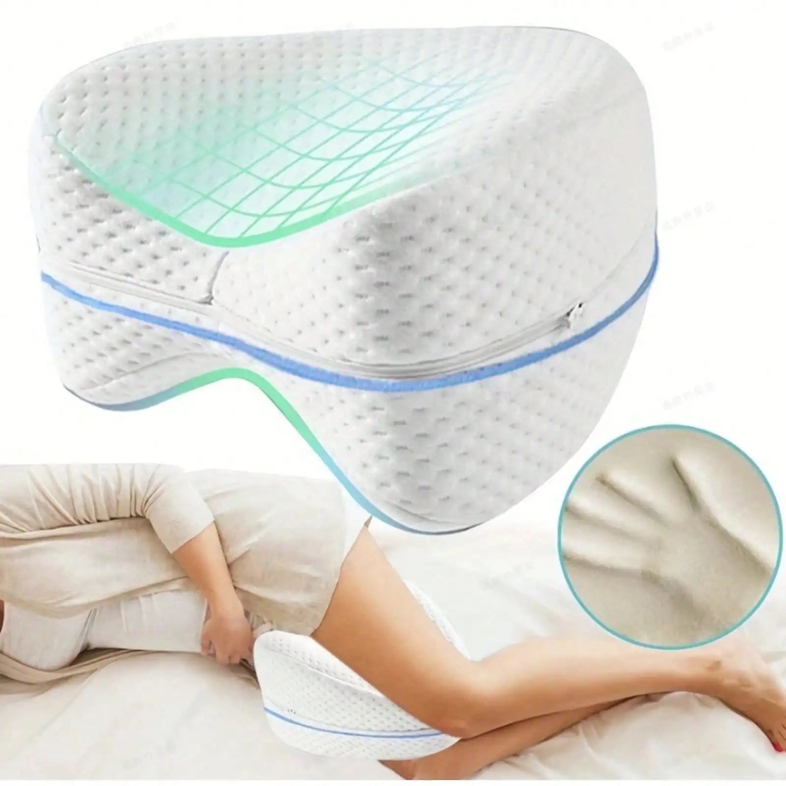 Orthopedic Memory Foam Knee Pillow - Smoothy Home
