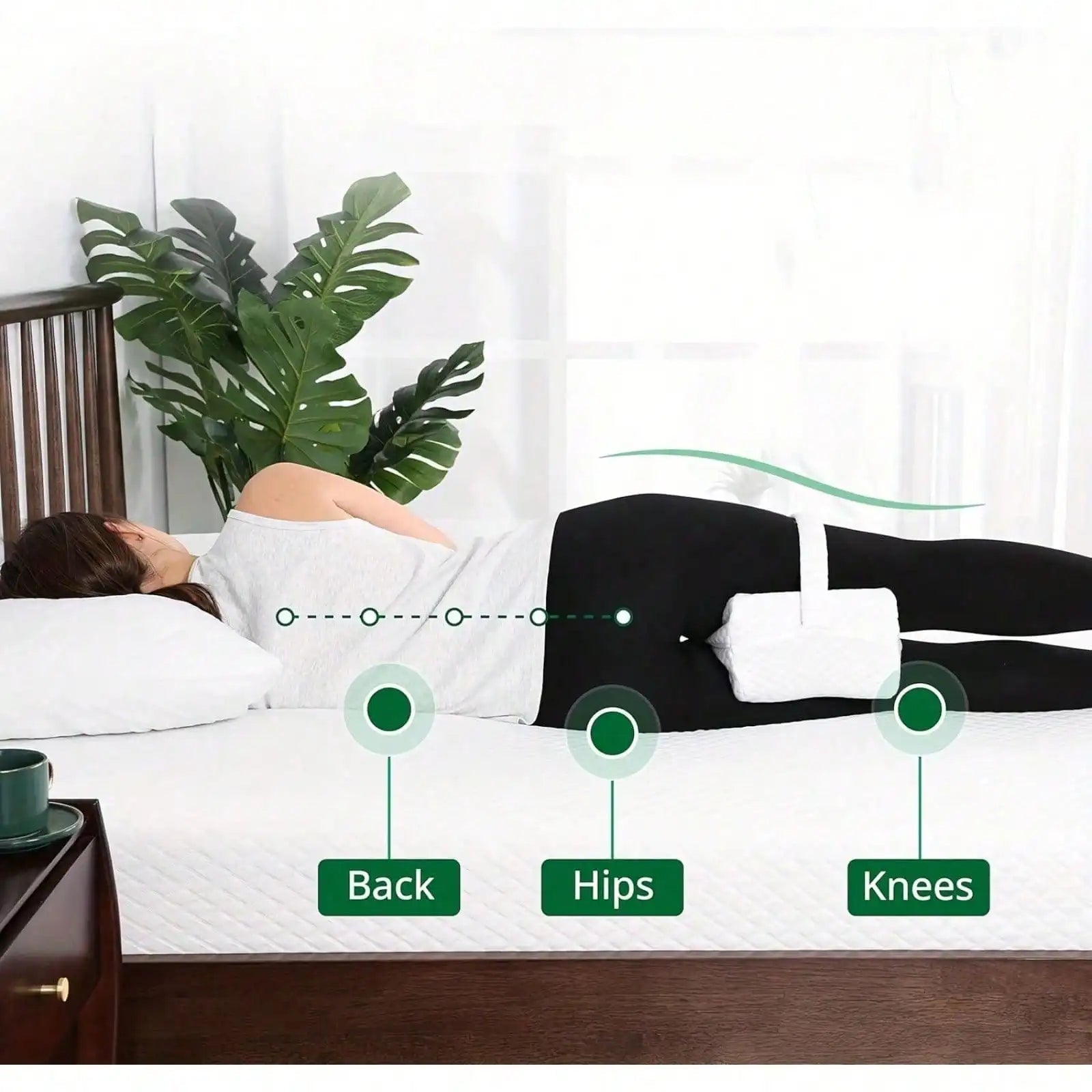 Orthopedic Memory Foam Knee Pillow - Smoothy Home