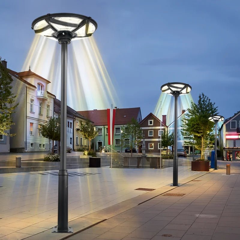 Outdoor integrated solar garden lamp human body induction landscape lamp UFO solar street lamp - Smoothy Home