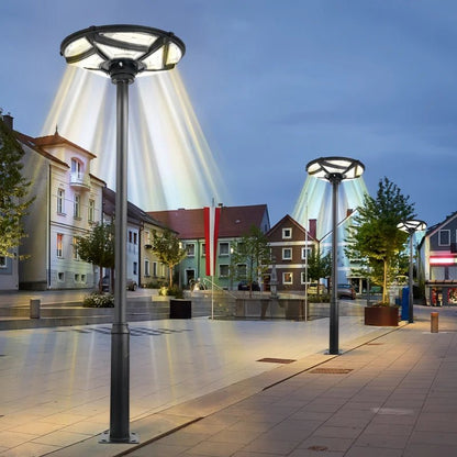 Outdoor integrated solar garden lamp human body induction landscape lamp UFO solar street lamp - Smoothy Home