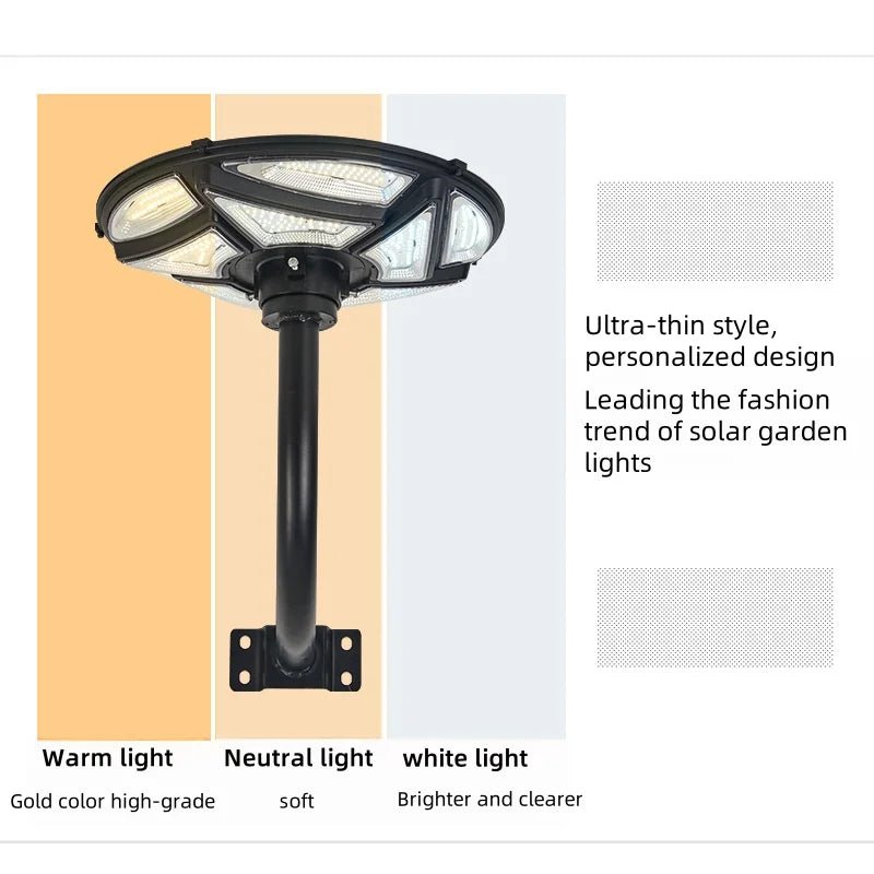 Outdoor integrated solar garden lamp human body induction landscape lamp UFO solar street lamp - Smoothy Home