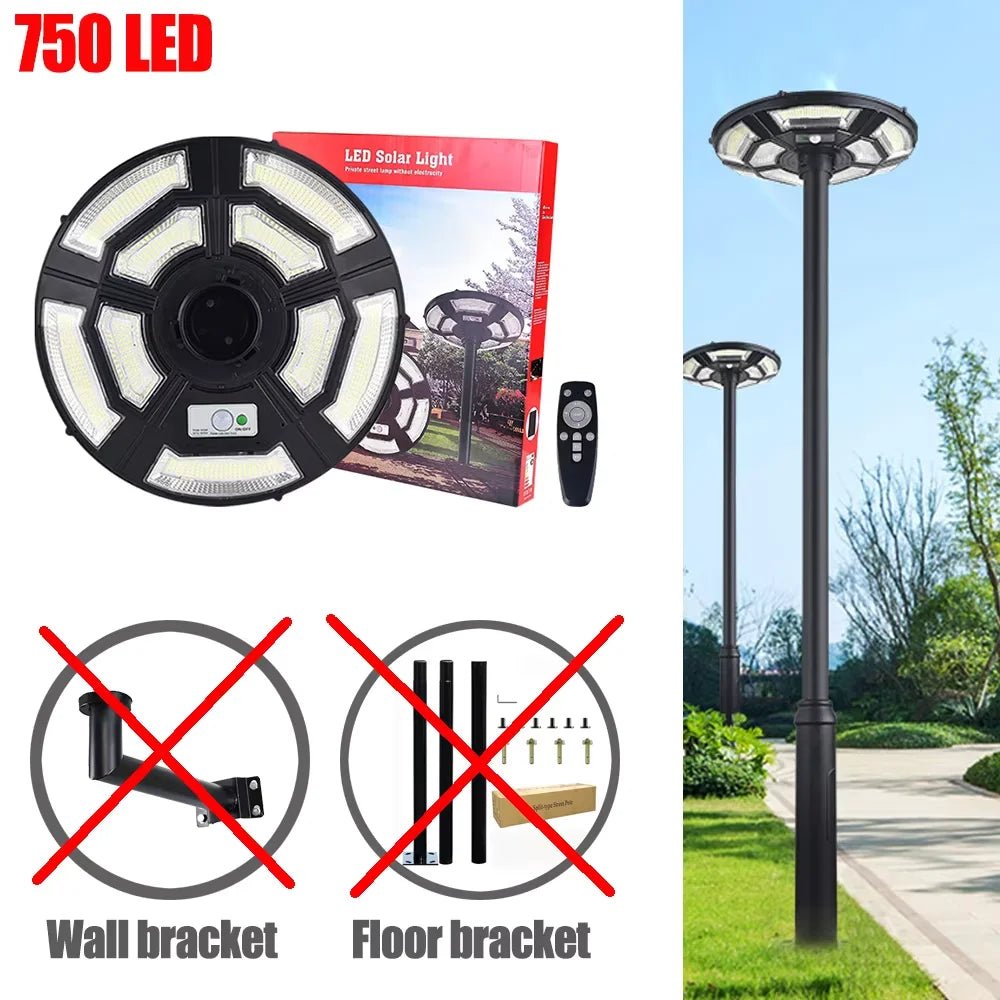 Outdoor integrated solar garden lamp human body induction landscape lamp UFO solar street lamp - Smoothy Home