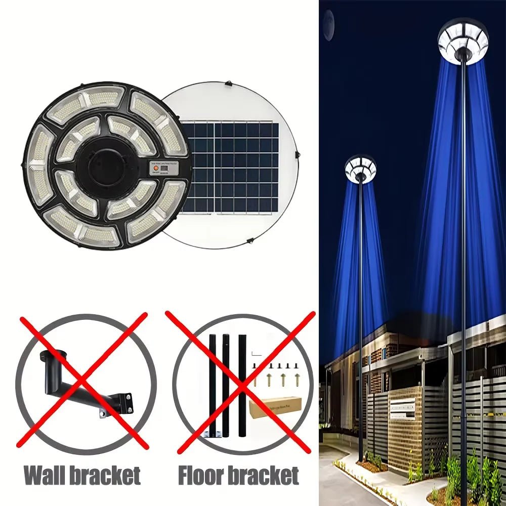 Outdoor integrated solar garden lamp human body induction landscape lamp UFO solar street lamp - Smoothy Home